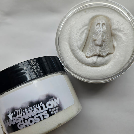 Meringue Marshmallow Ghosts